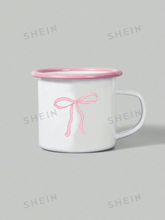 Pink Bordered Bow Cup